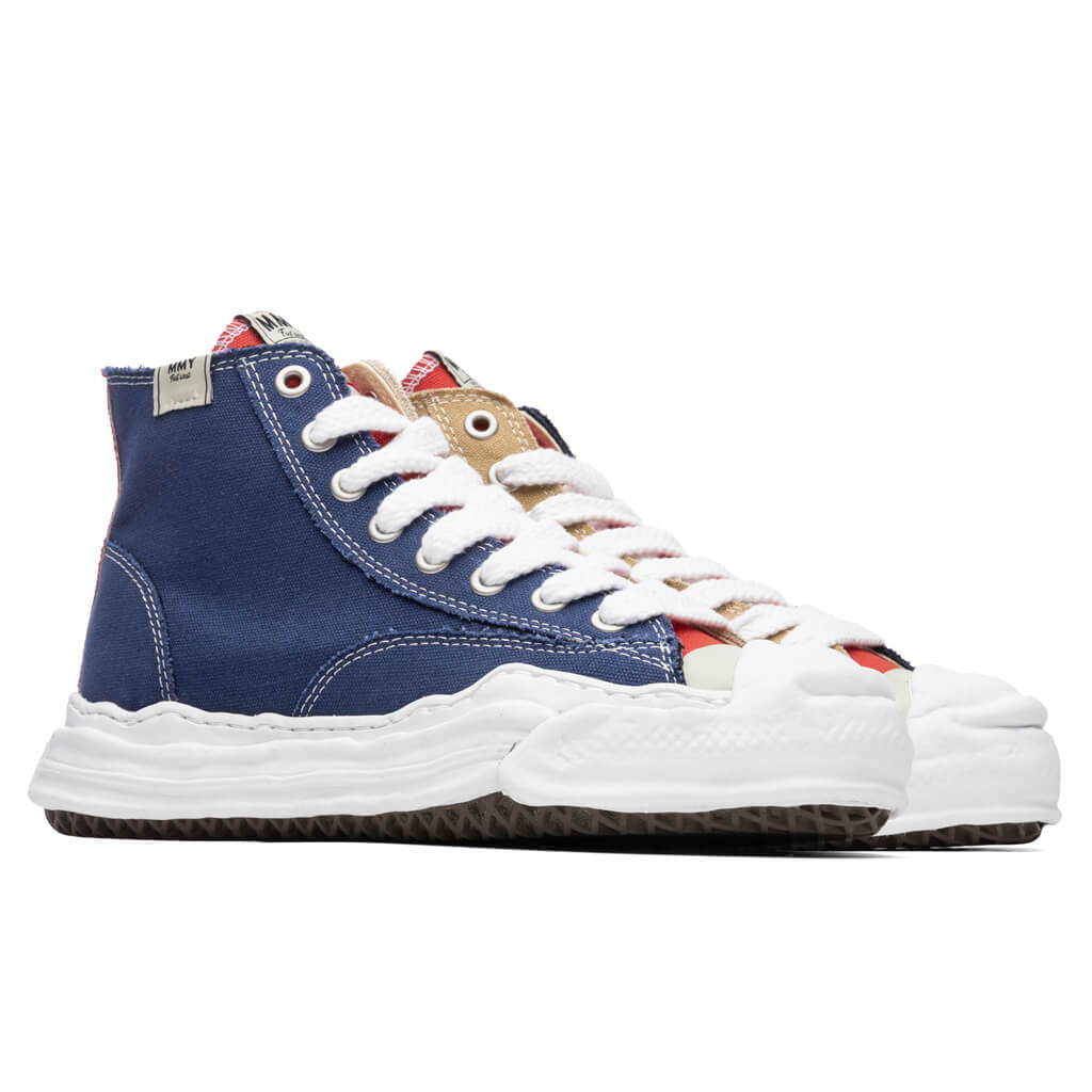 MIHARA YASUHIRO Original Sole Toe Cap Hi Sneaker - Navy/Beige