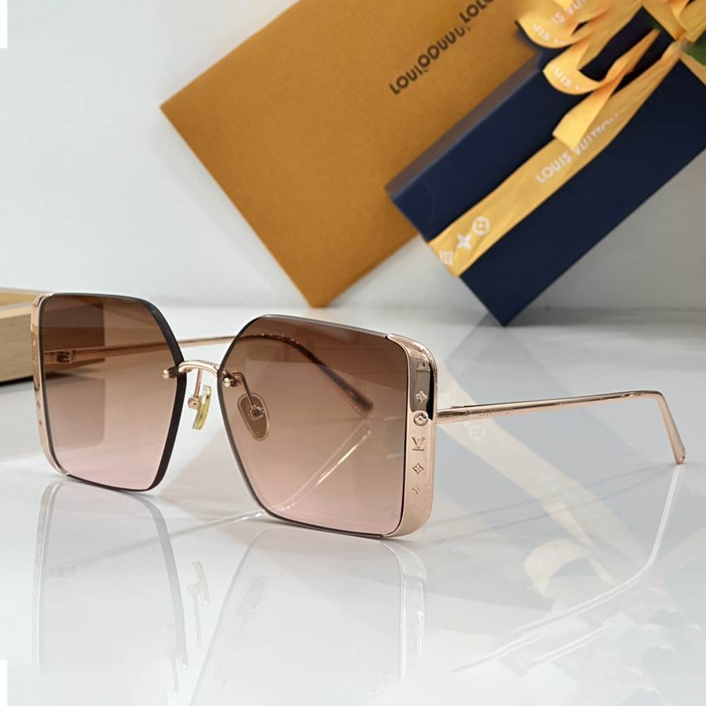 Louis Vuitton LV Lrregular Metal Frame Sunglasses Top Quality