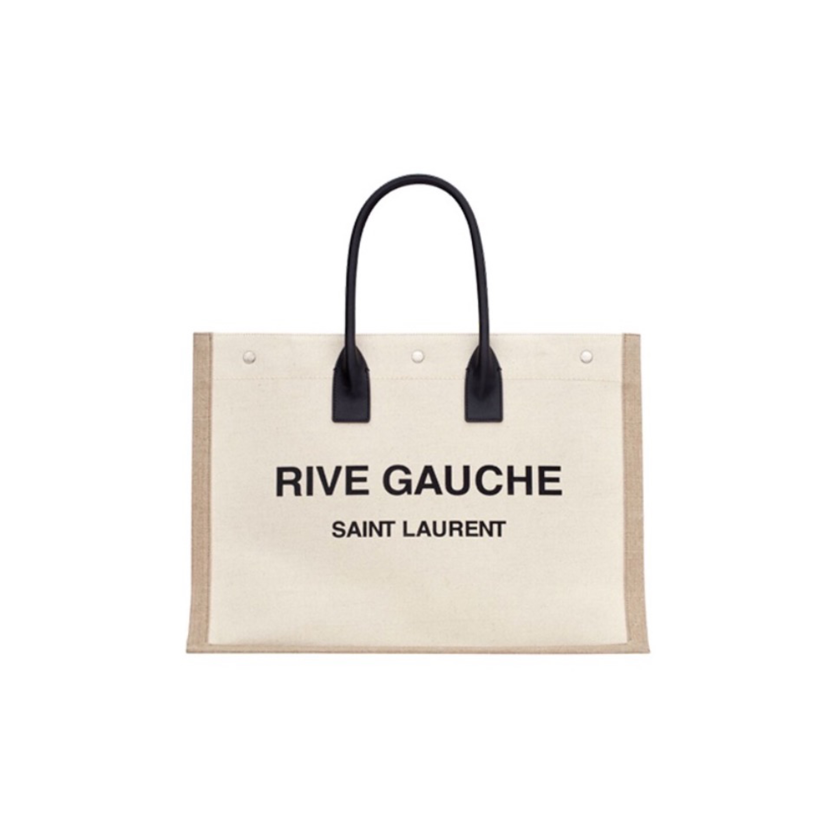 Saint Laurent YSL Rive Gauche canvas tote bag