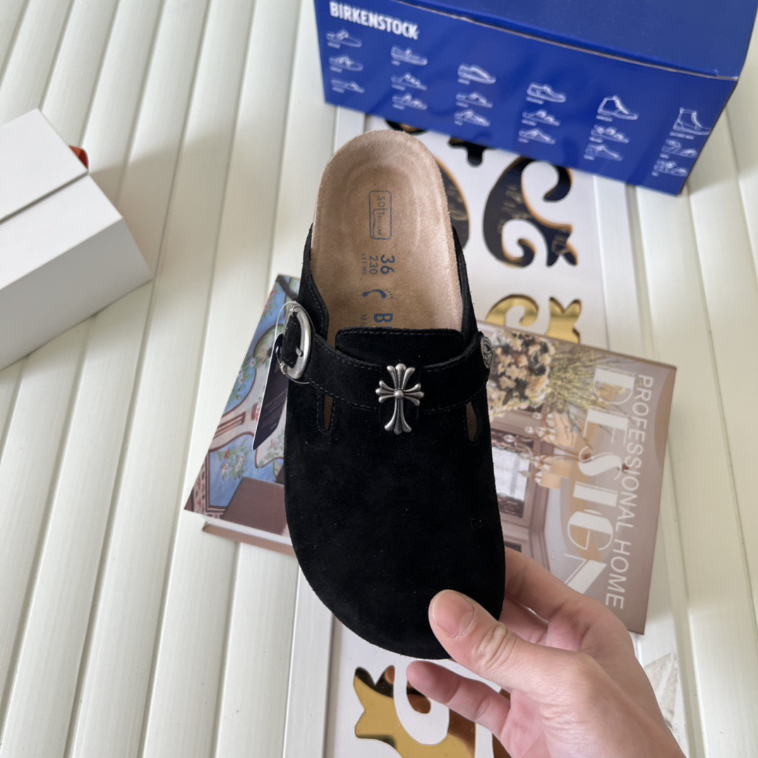 Brickenstock Chrome Hearts co-branded slippers