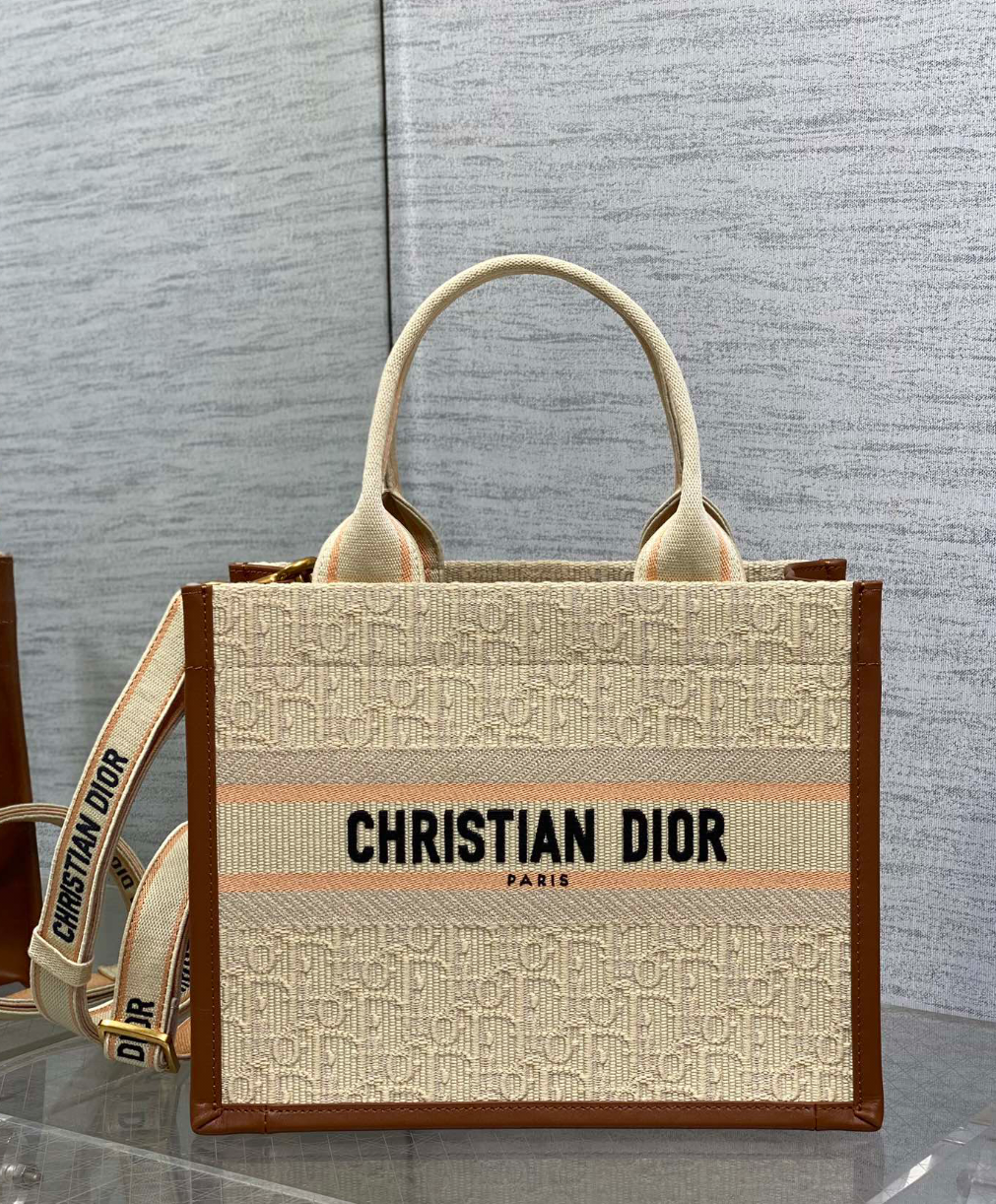 DIOR Classic Embroidered Tote Bag