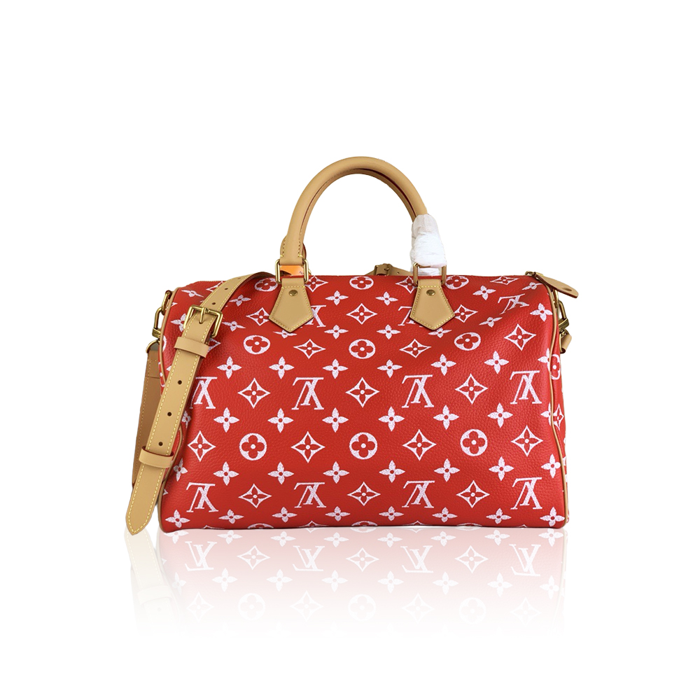 Louis Vuitton Speedy P9 Bandouliere 40 Monogram Leather Travel Bag