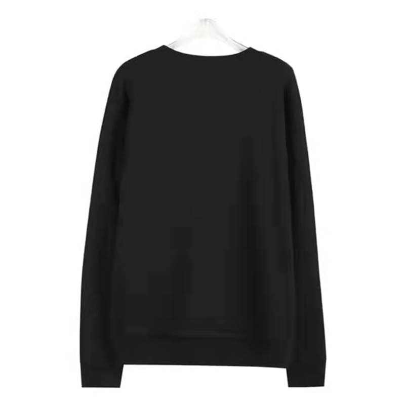 Gucci Men Beverly Hills Cherry Print Sweatshirt Cotton Jersey Crewneck Puff Sleeves-Black