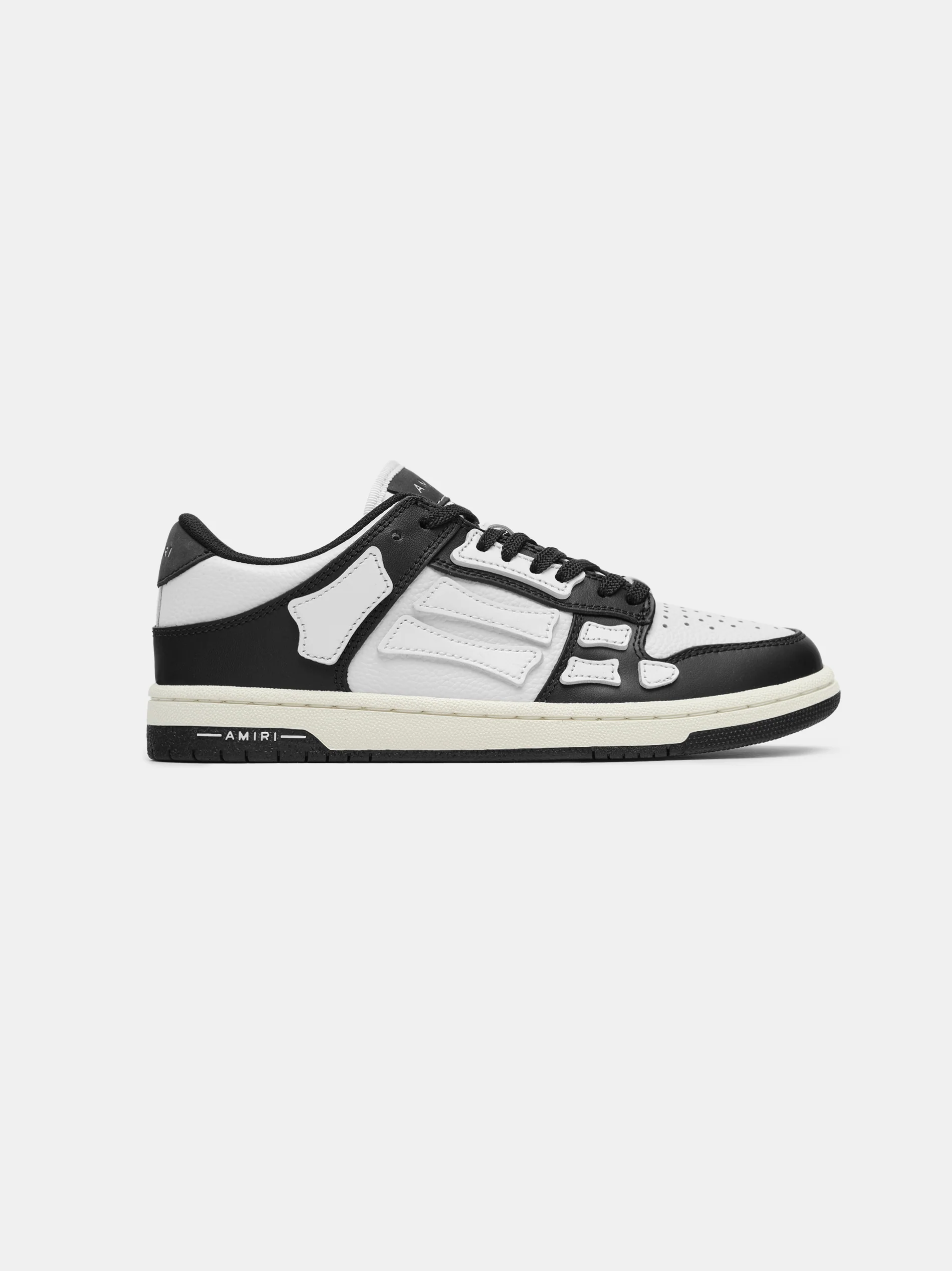 AMIRI WOMEN - WOMEN'S SKEL-TOP LOW - BLACK/WHITE