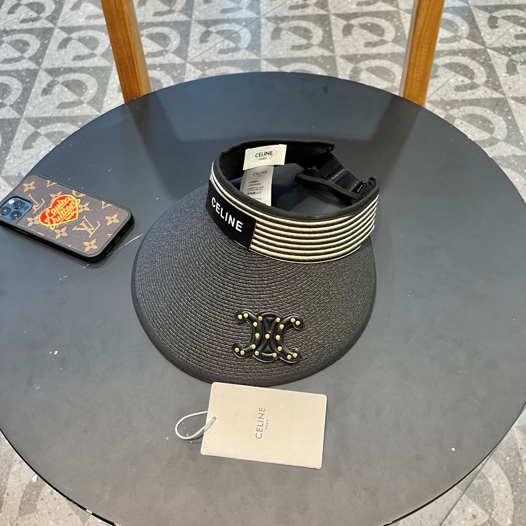 Ceiline Empty Top Hat UV Protection Large Brim Sunhat