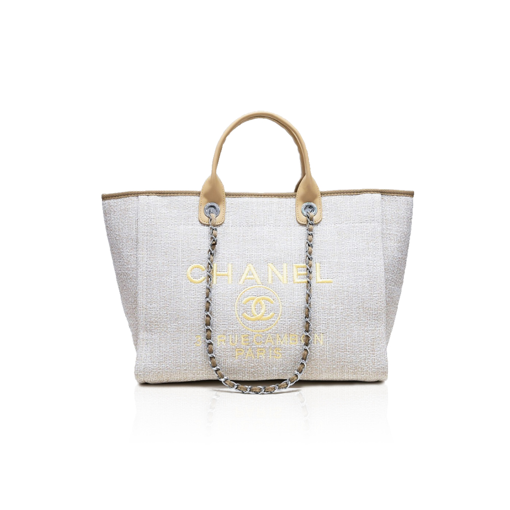 Chanel Canvas Beach Handbag Crossbody Bag