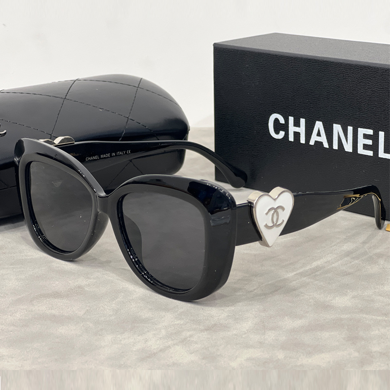 Chanel heart logo sunglasses