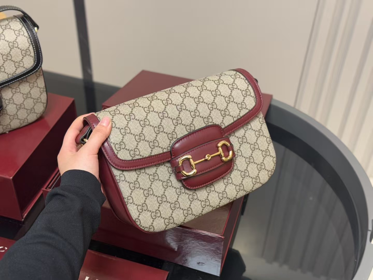 Gucci Horsebit 1955 soft small shoulder bag