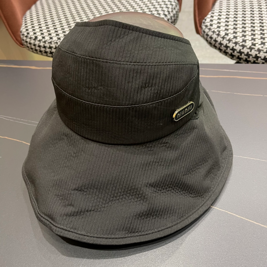 Miu Miu Japanese Casual UV Protection Empty Top Hat Sunhat