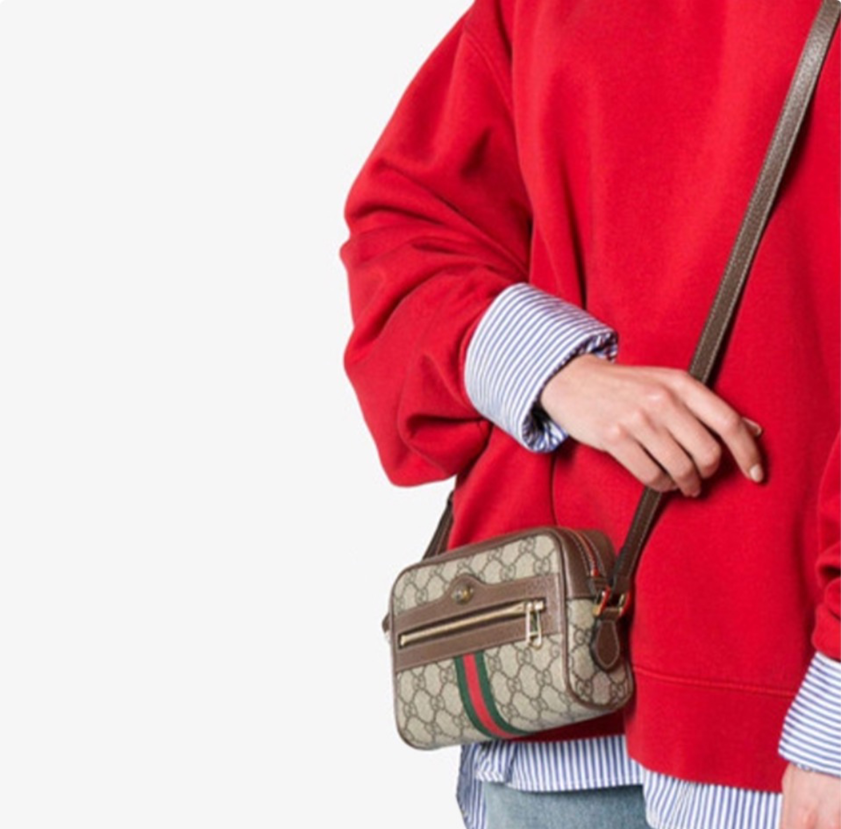 Gucci Ophidia Stripe Shoulder Bags