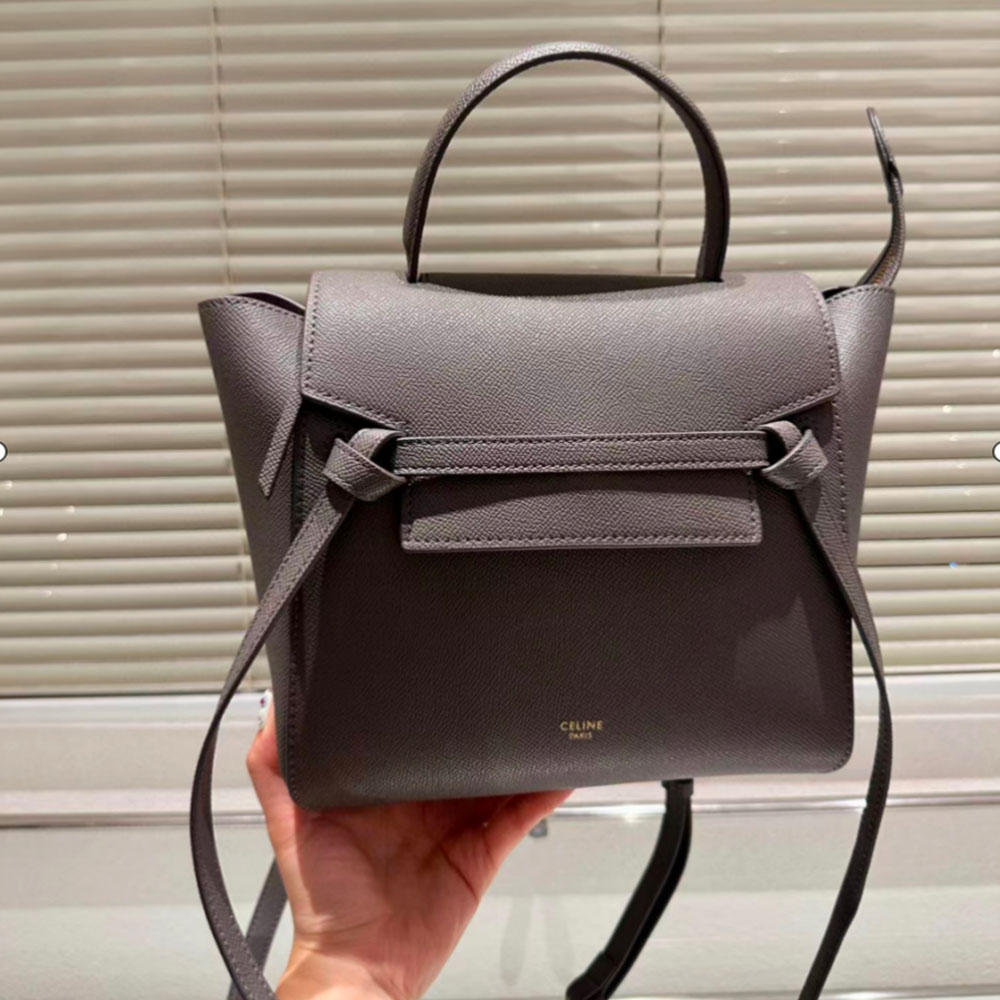 CELINE Grained Calfskin Micro Belt Bag