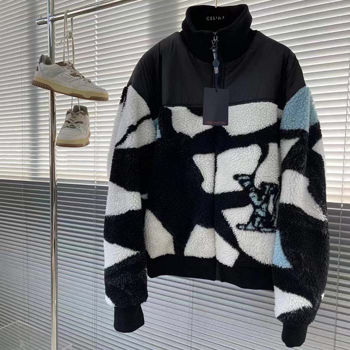 Louis Vuitton Men LV SKI Technical Fleece Jacket Regular Fit LV Ice Jacquard Fully Lined Multicolor