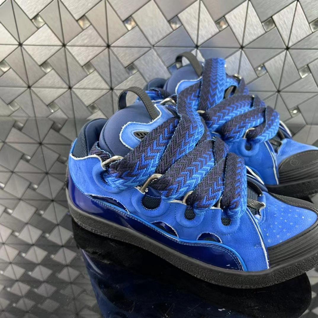 Lanvin LEATHER CURB SNEAKERS