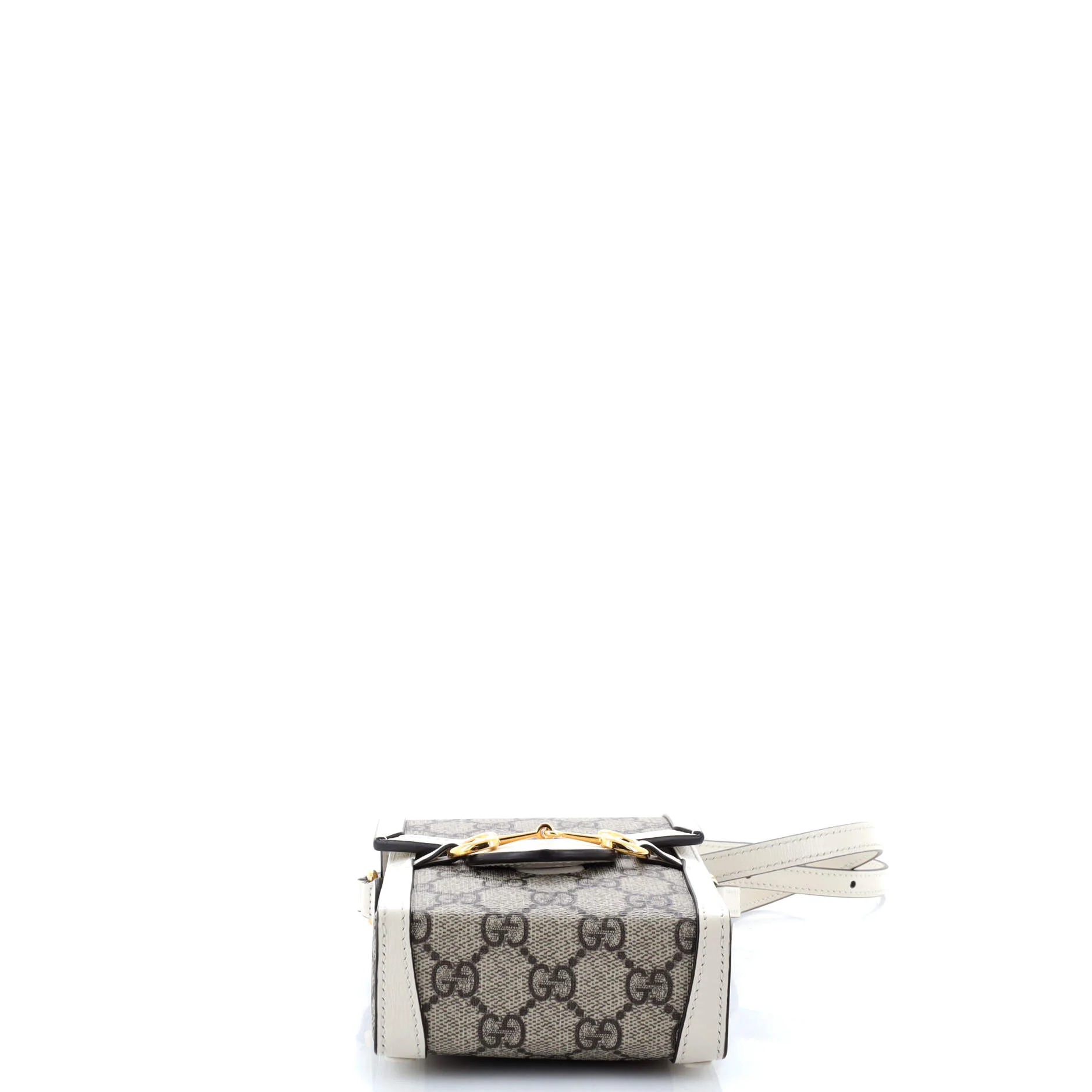 Gucci Horsebit 1955 Crossbody Bag GG Coated Canvas with Leather Mini