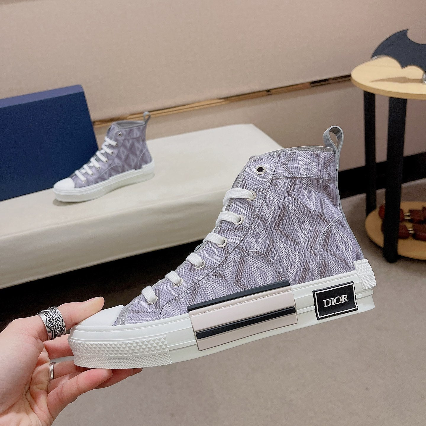 Dior B23 New Graphics Canvas Shoes 01