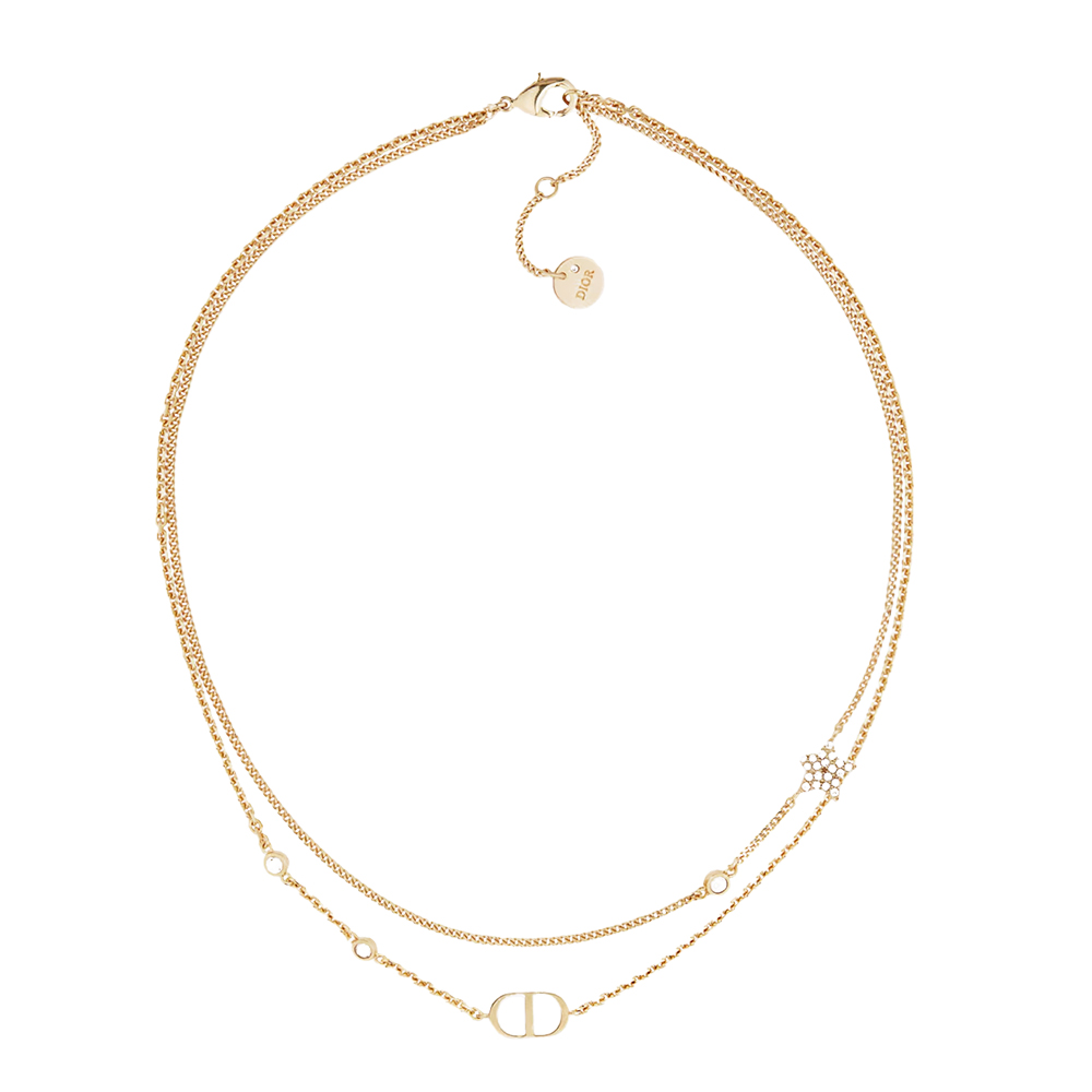 Dior Petit CD Double Necklace Accessories Jewelry