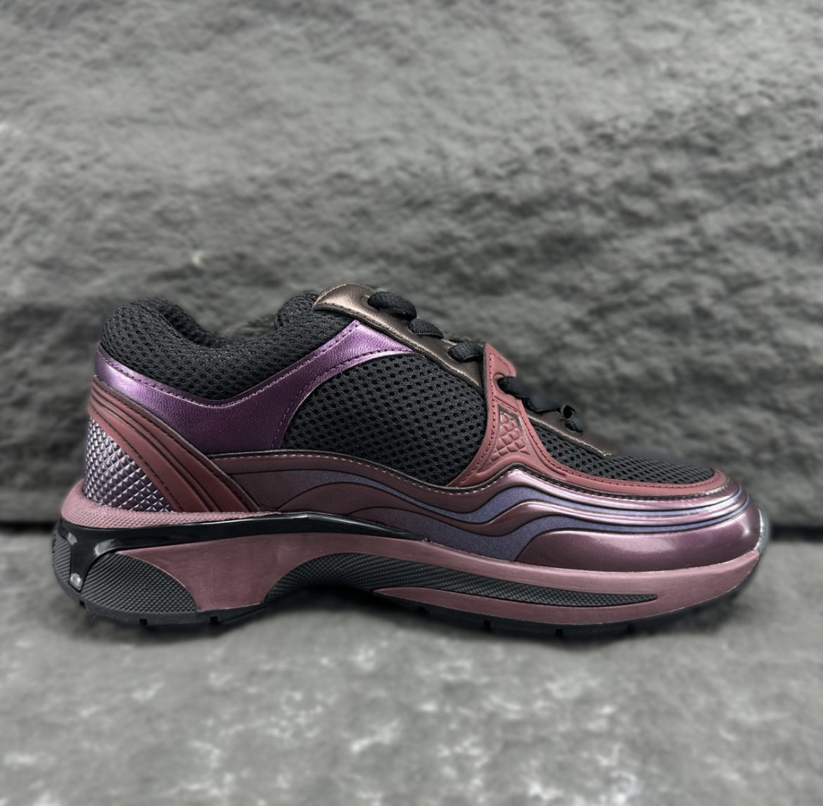 Chanel Silver Horn King series running shoes