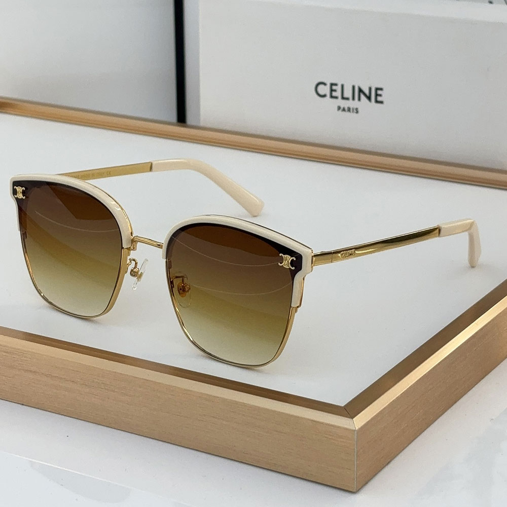 Celine  Metal Front Frame Logo  sunglasses Top quality