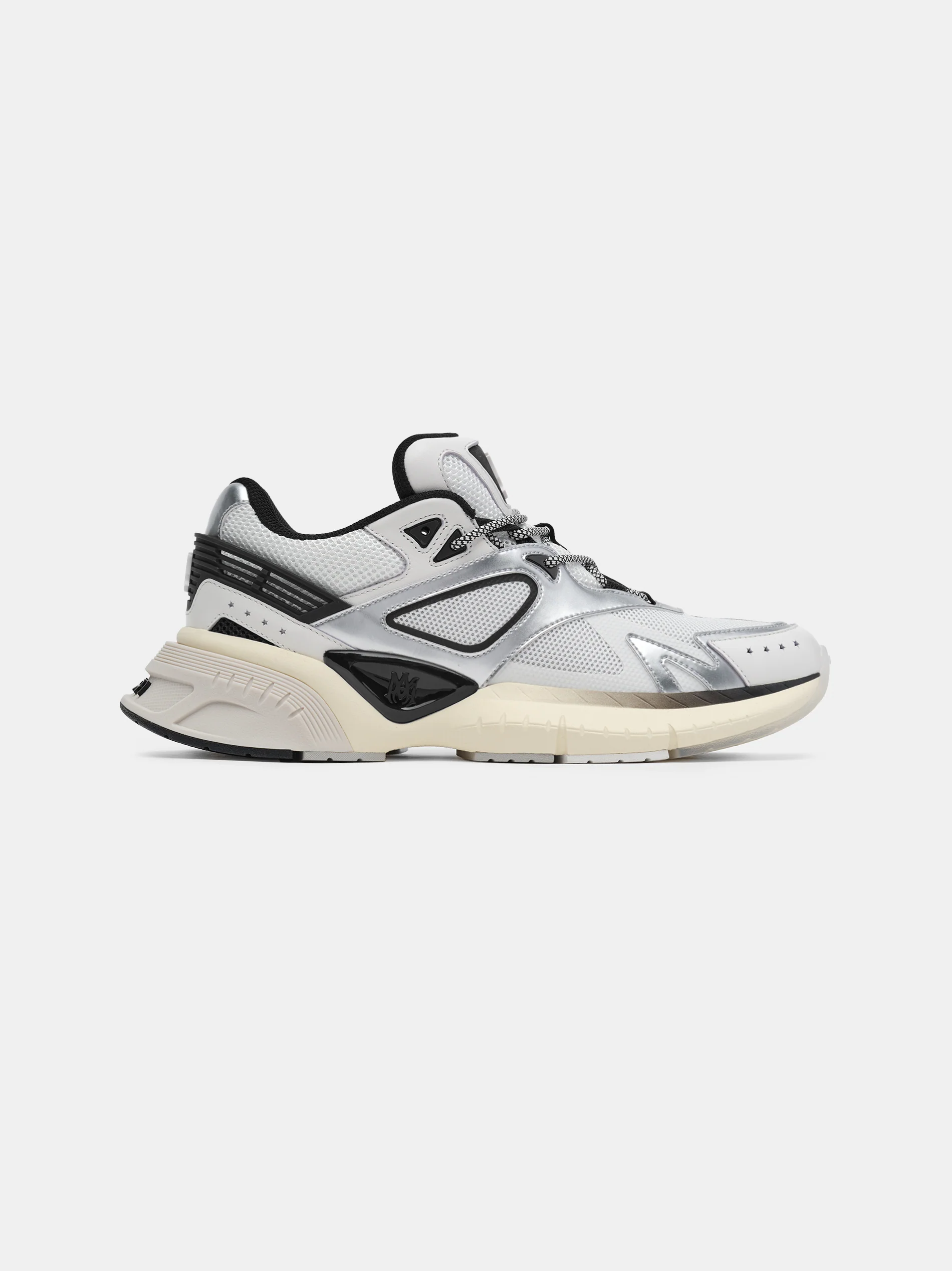 AMIRI WOMEN - WOMEN'S MA RUNNER - Black White Silver