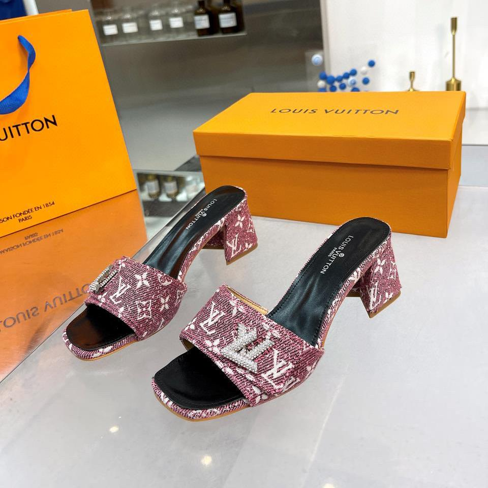 Louis Vuitton LV  Chunky Crew Style Flip-flops Slide Sandal