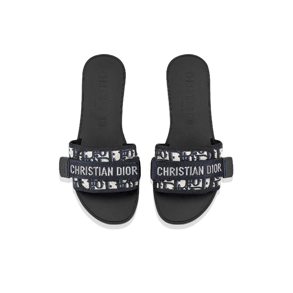 Dior DWAY Slide Slipper Sandals With Adjustable Type Slide Sandal
