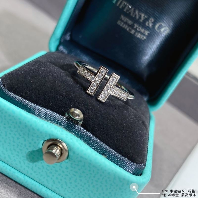 Tiffany Double T Diamond Ring Jewelry
