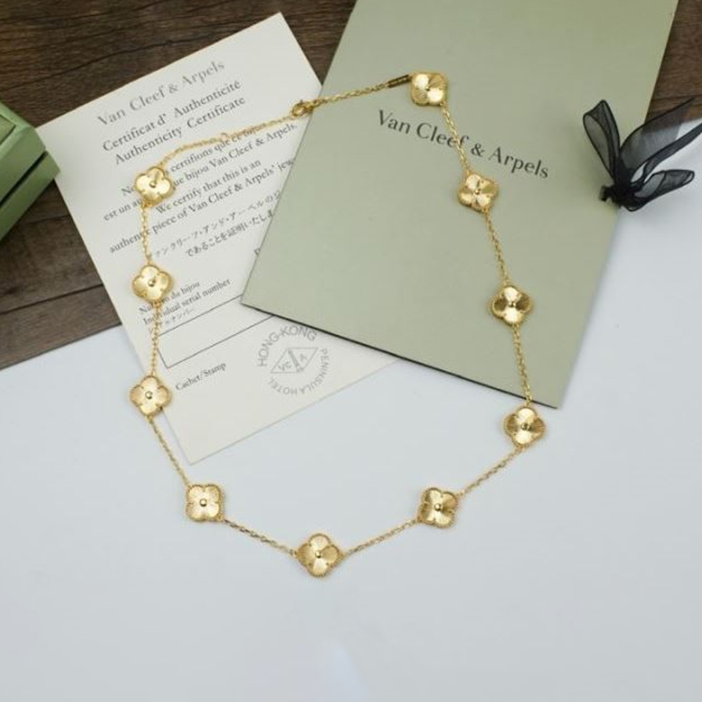Van Cleef & Arpels Vca Five Flower Necklace Jewelry