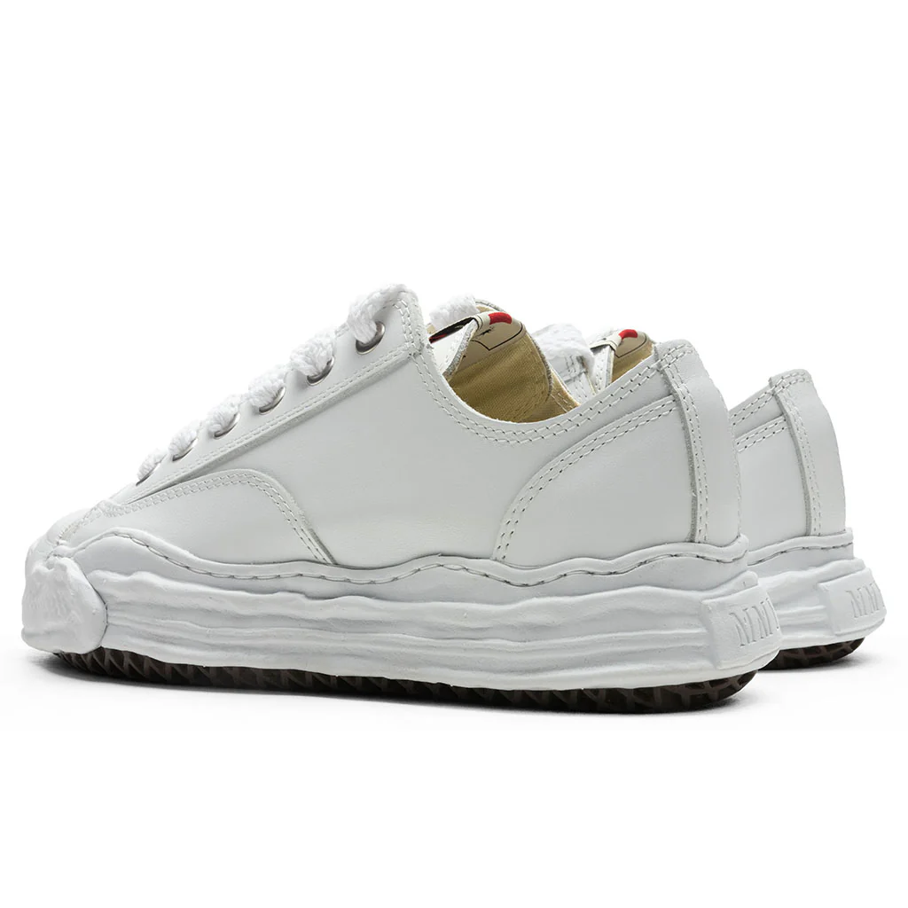 MIHARA YASUHIRO Hank Low OG Sole Toe Cap Leather Sneaker - White