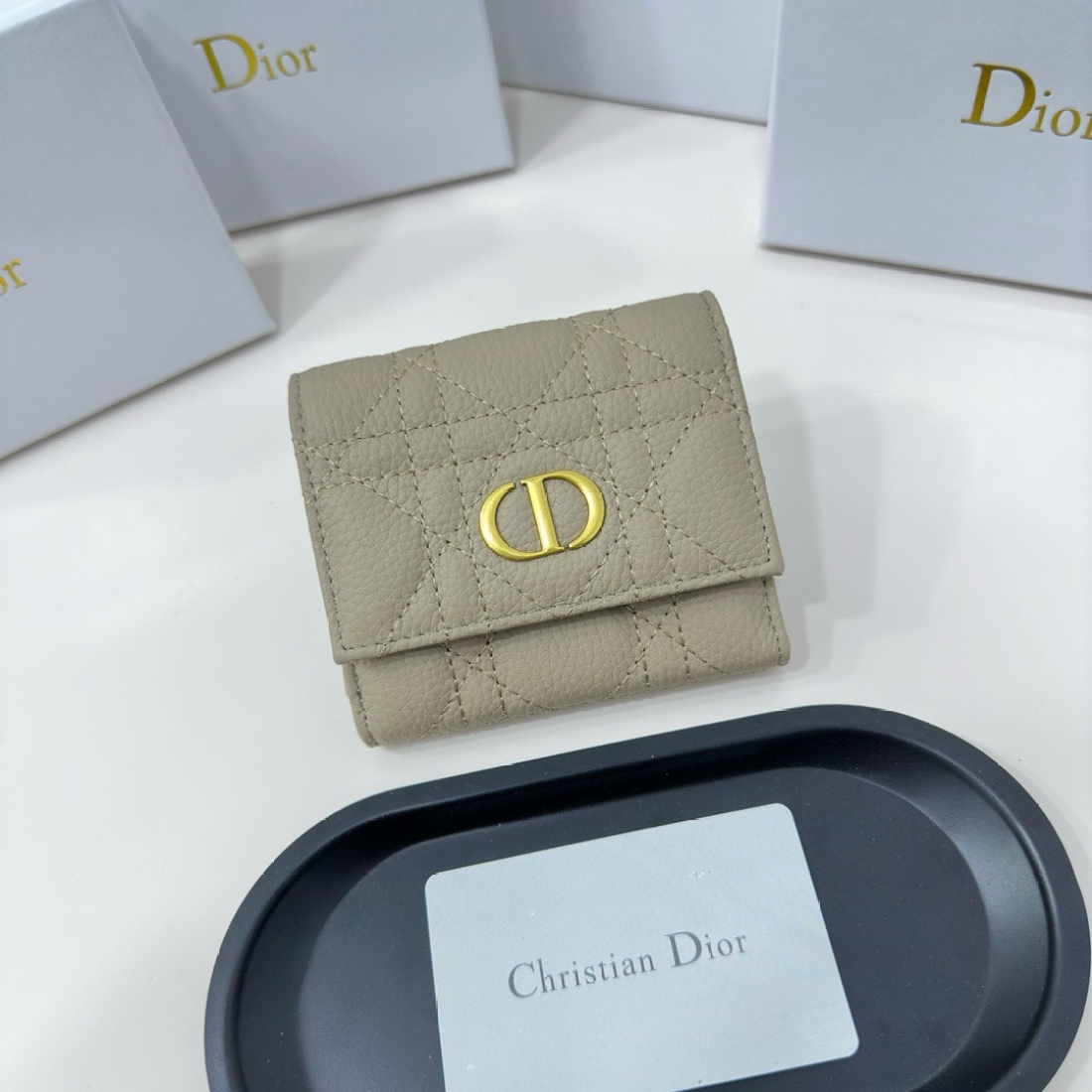 Dior Button Wallet