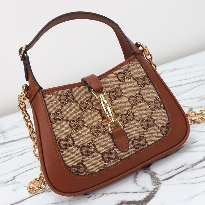 GUCCI 675799 apricot brown diamond