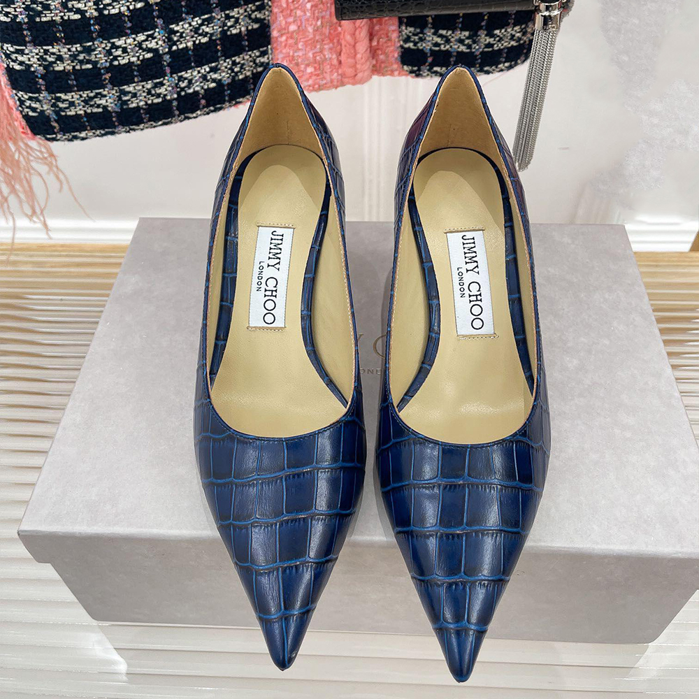 Jimmy Choo Classic Stone Print Heels