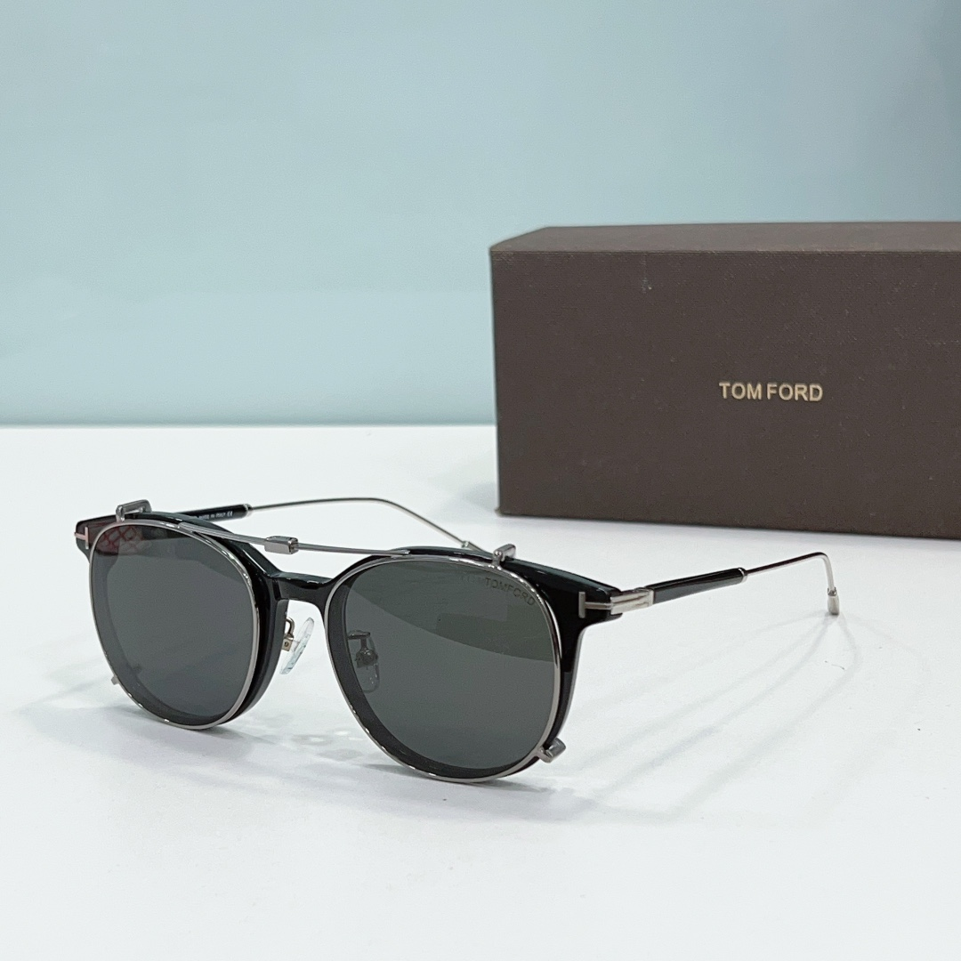 Tom Ford Round Metal Thin Frame Sunglasses Top Quality