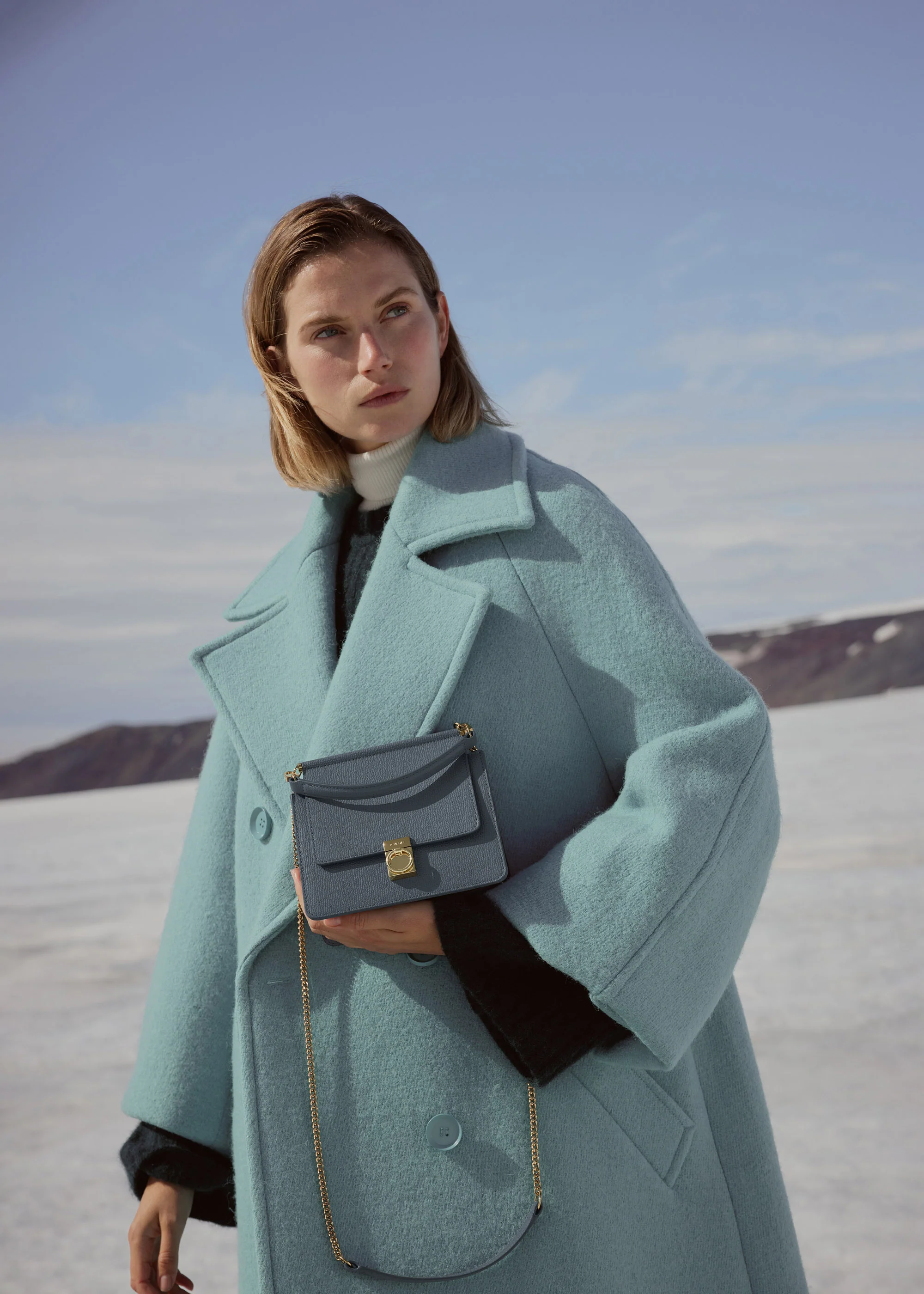 Polène Numéro Sept Mini - Textured Midnight Blue