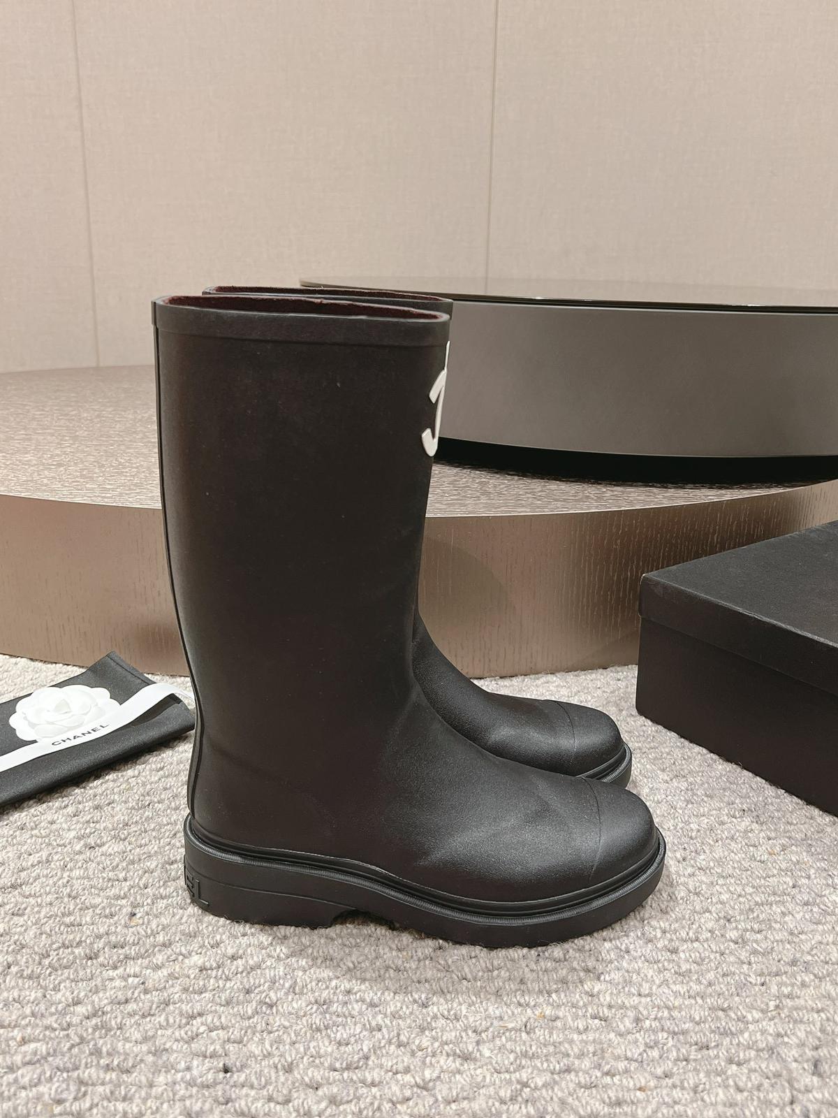 Chanel Rain Boots