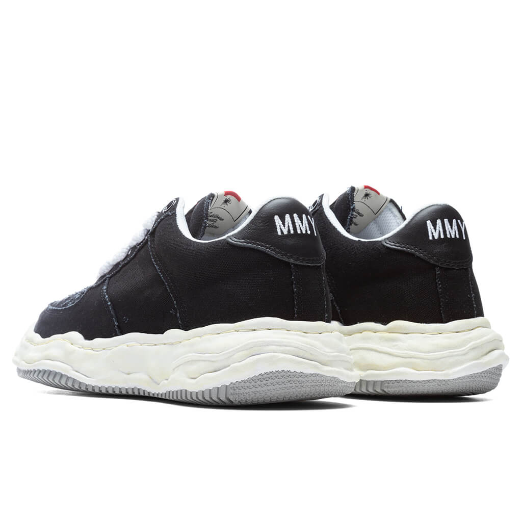 MIHARA YASUHIRO Wayne Low OG Sole Washed Canvas Sneaker - Black