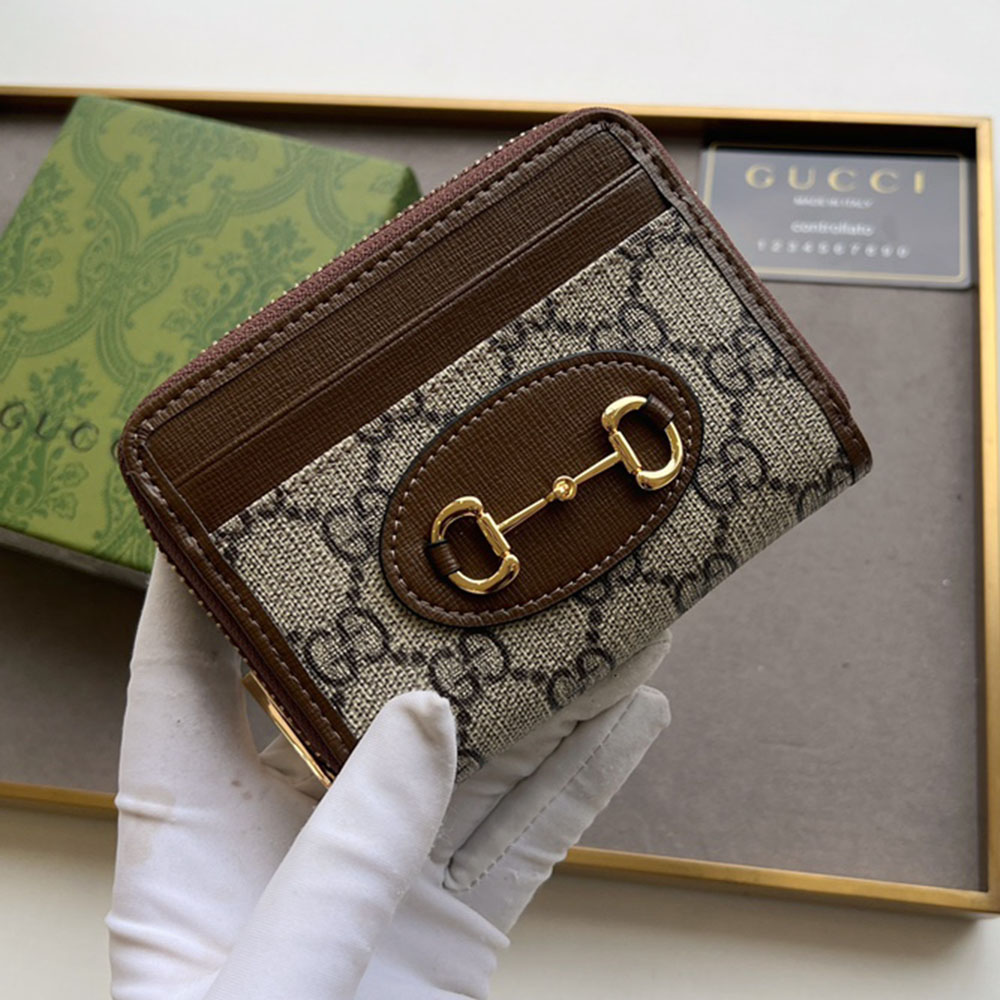 Gucci Unisex 1955 Card Holder Wallet 195501