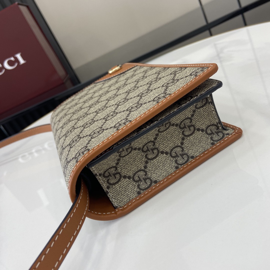 GUCCI Emblem GG ultra mini shoulder bag