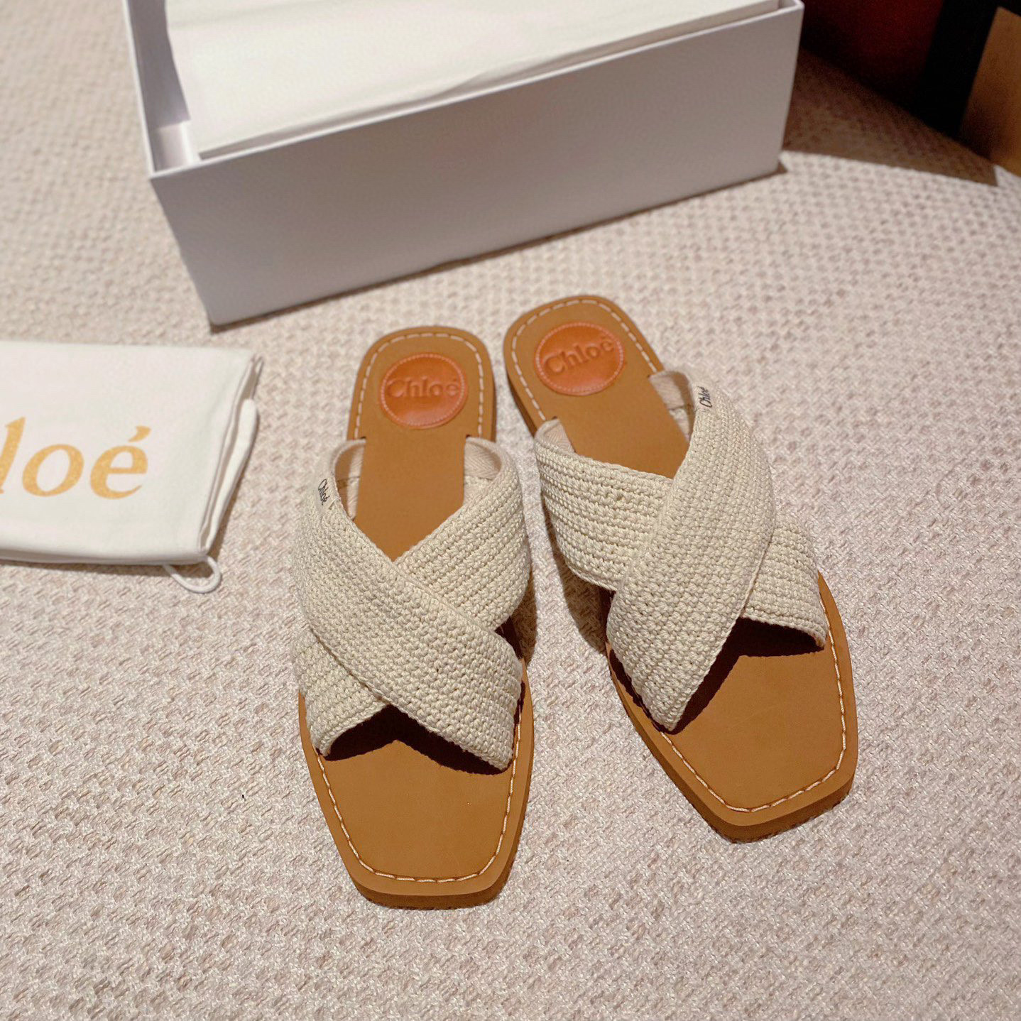 Chloe Woody Polyester Goes With Everything Shoes Sandal