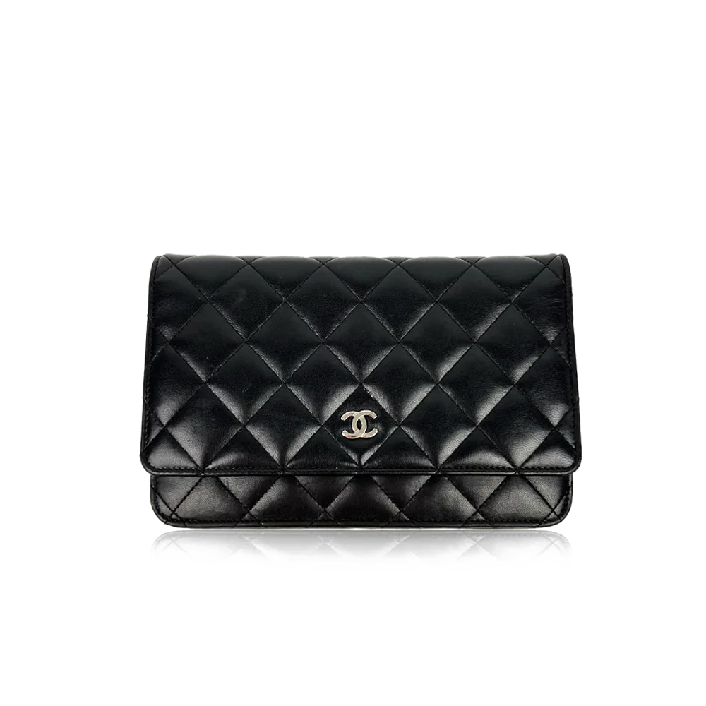 Chanel WOC Black Lambskin SHW