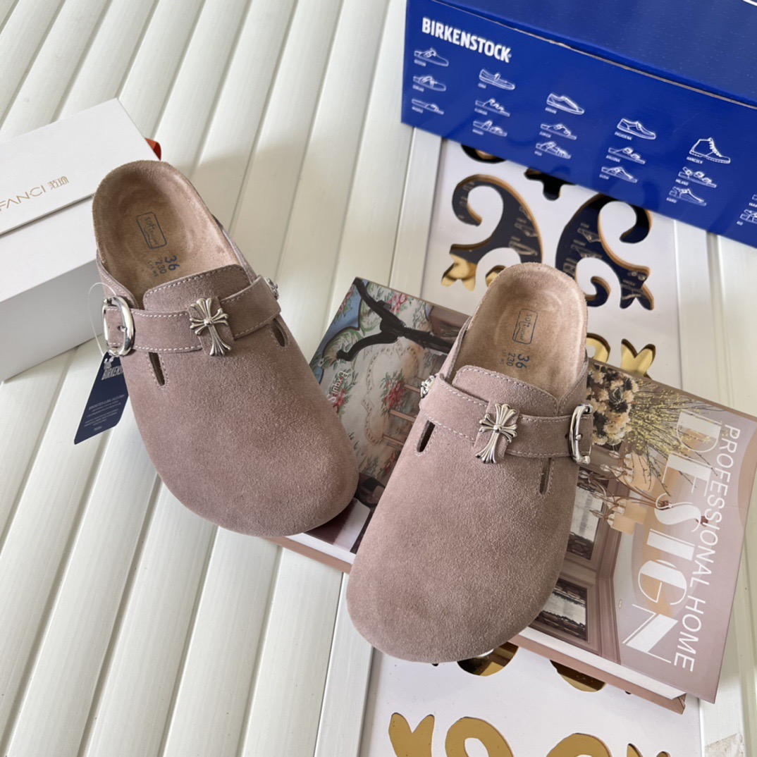 Brickenstock Chrome Hearts co-branded slippers