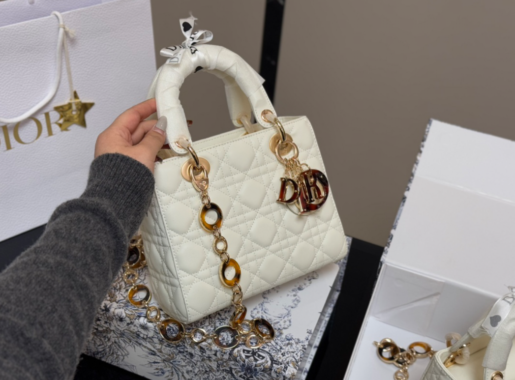 Dior New White Consort Bag