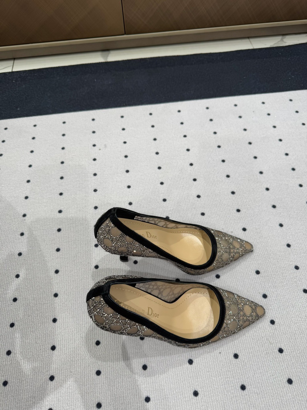 Dior early spring new diamond studded high heels