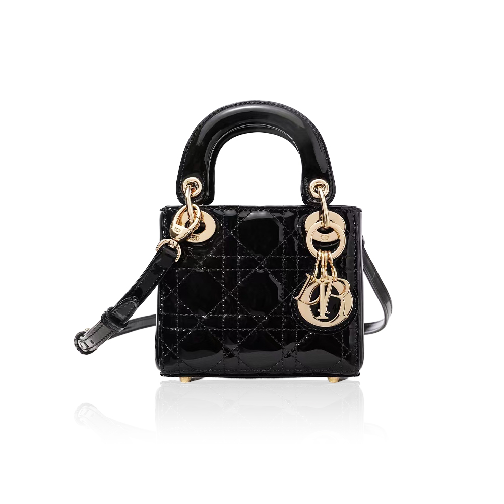 Dior Mini Lady Bag - Lacquered Calfskin