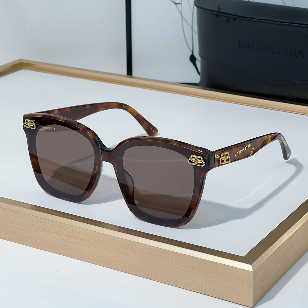 Balenciaga Mirror leg Logo  sunglasses Top quality