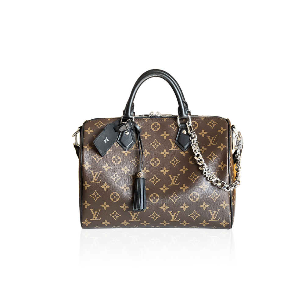 Louis Vuitton speedy soft 30 dark handbag