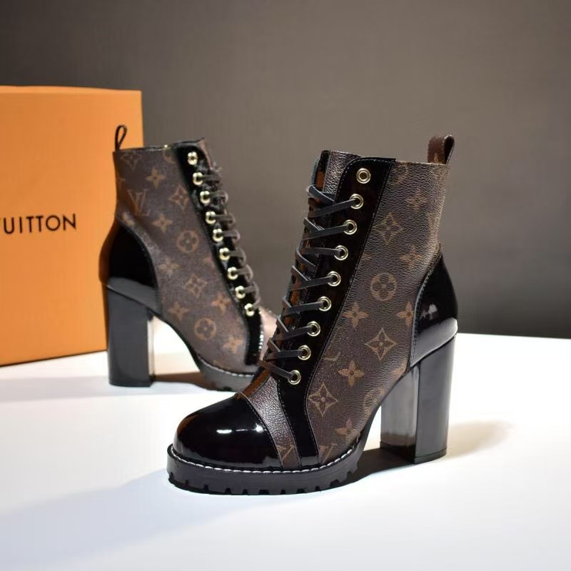 Louis Vuitton LV  Classic high-heeled Doc Martens