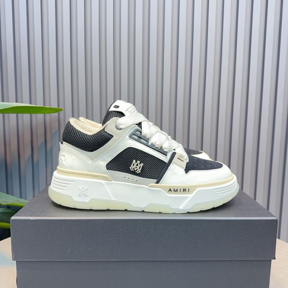 Amiri MA-1 Leather Low Top Fashion Boardshorts Sneakers Shoes