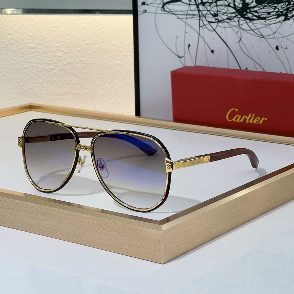 Cartier Aviator Metal Sunglasses Top quality