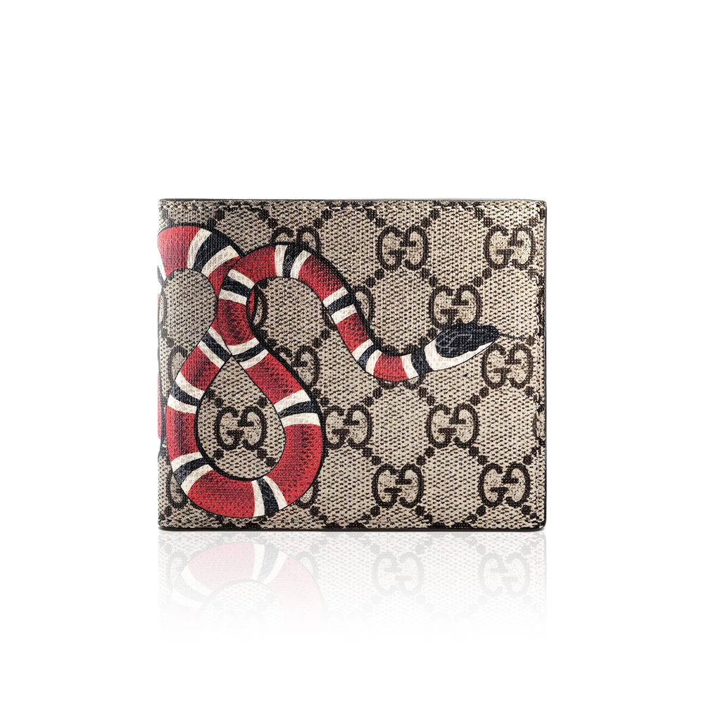 Gucci Unisex GG Supreme Printed Short Wallet