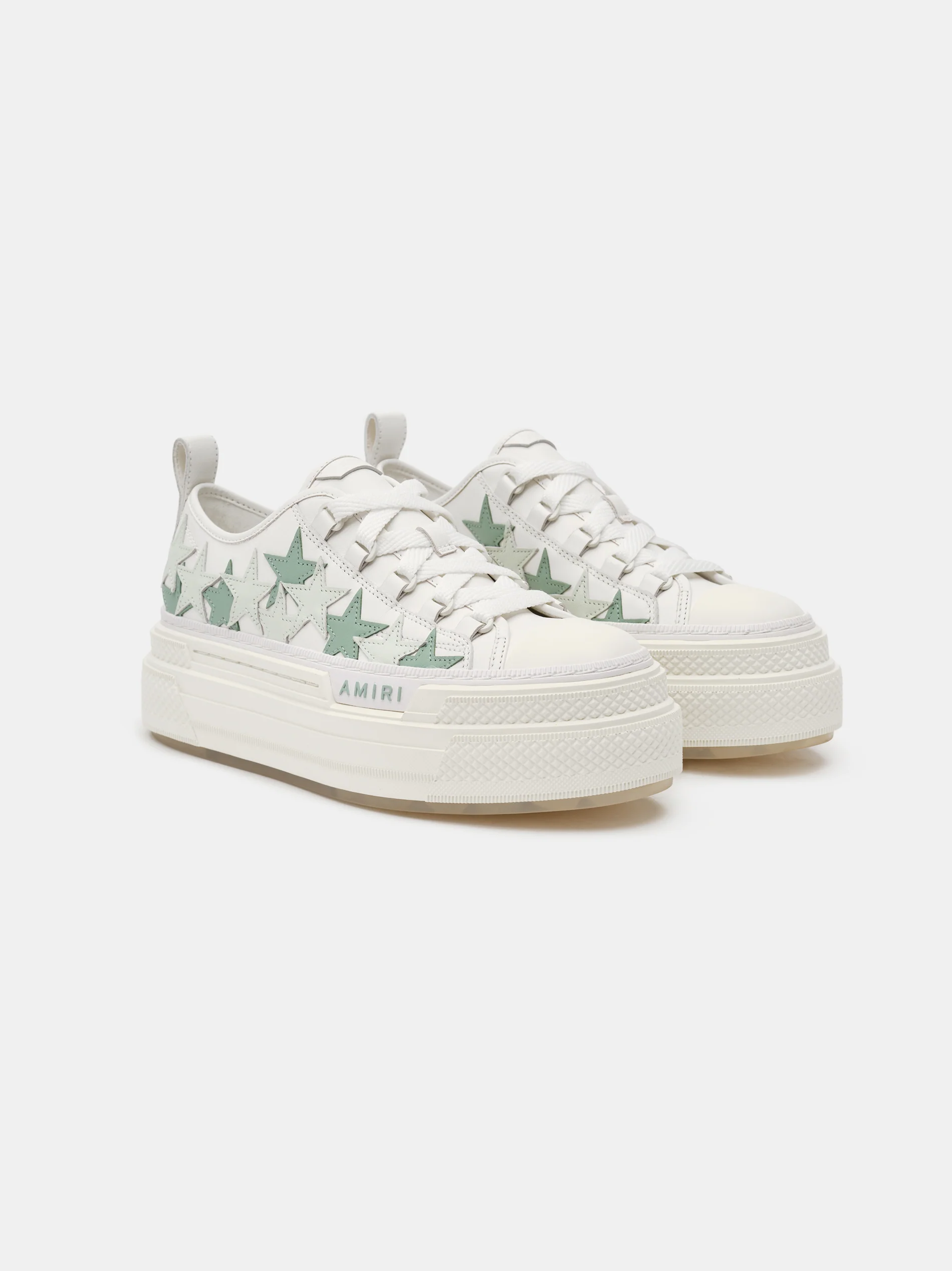 AMIRI WOMEN - WOMEN'S PLATFORM STARS COURT LOW - Frosty Green